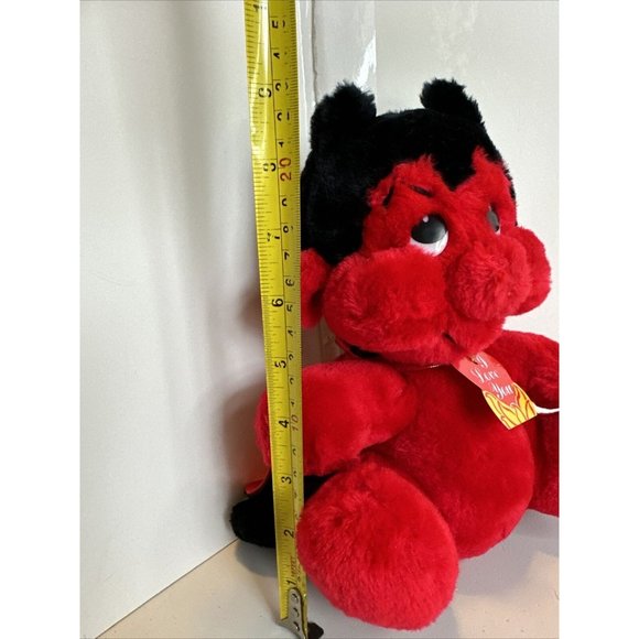 I Love You Devil by Wallace Berrie 9” Plush Stuffed Animal 1982 With Tag - Picture 12 of 13